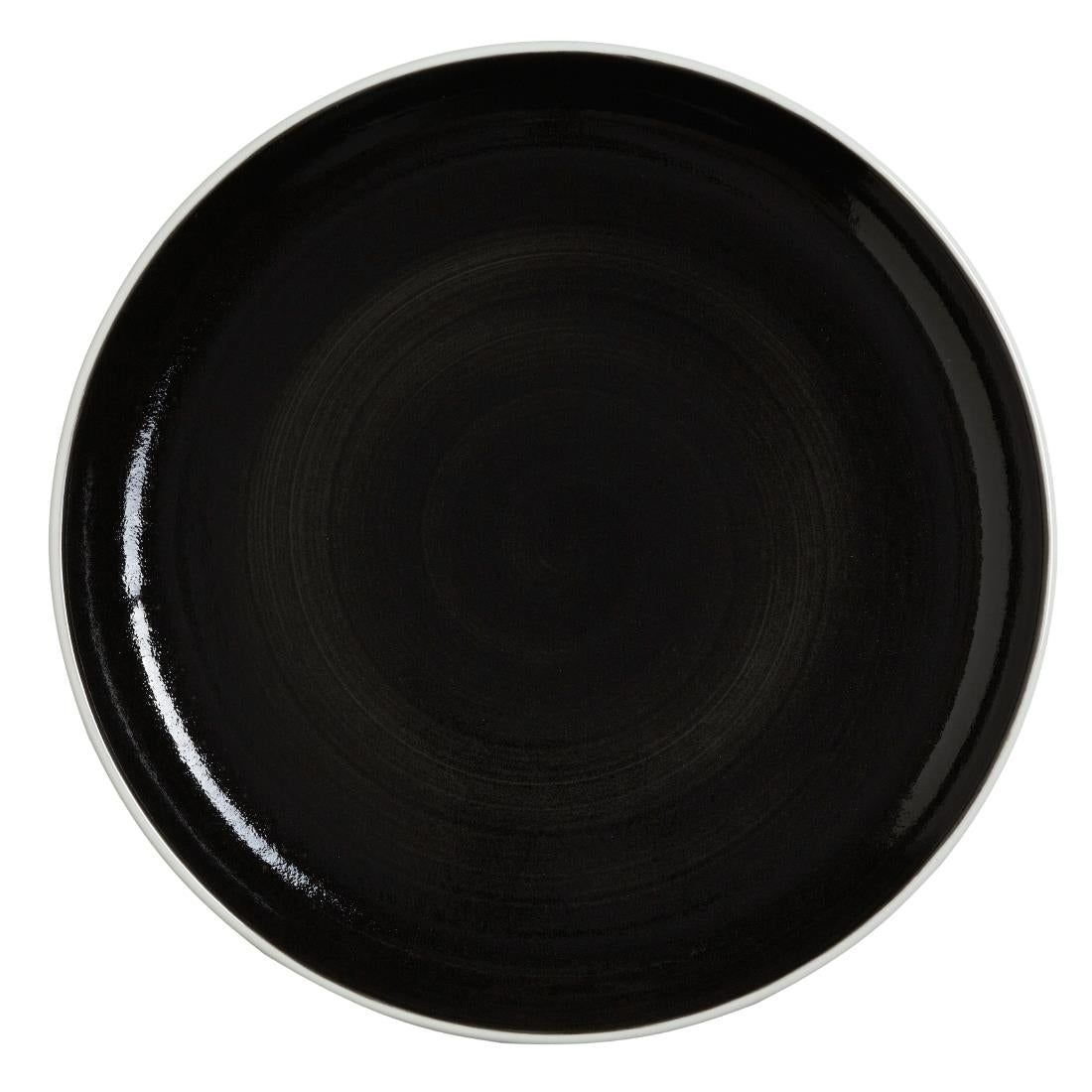 Steelite Nyx Nordic Coupe Plates Black 280mm (12 Pack)