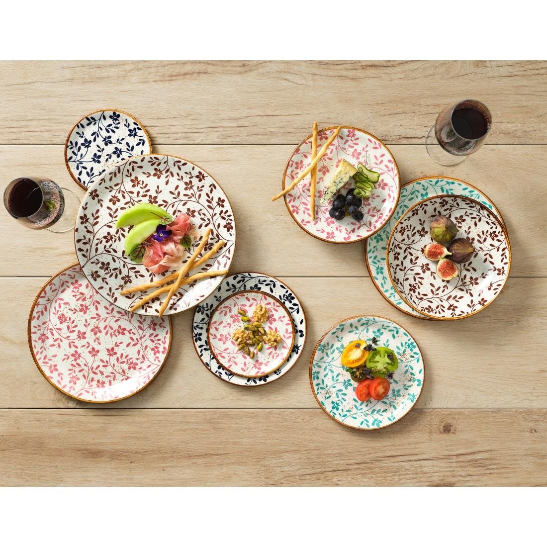 Steelite Performance Flora Coupe Plates Blue 252mm (12 Pack)