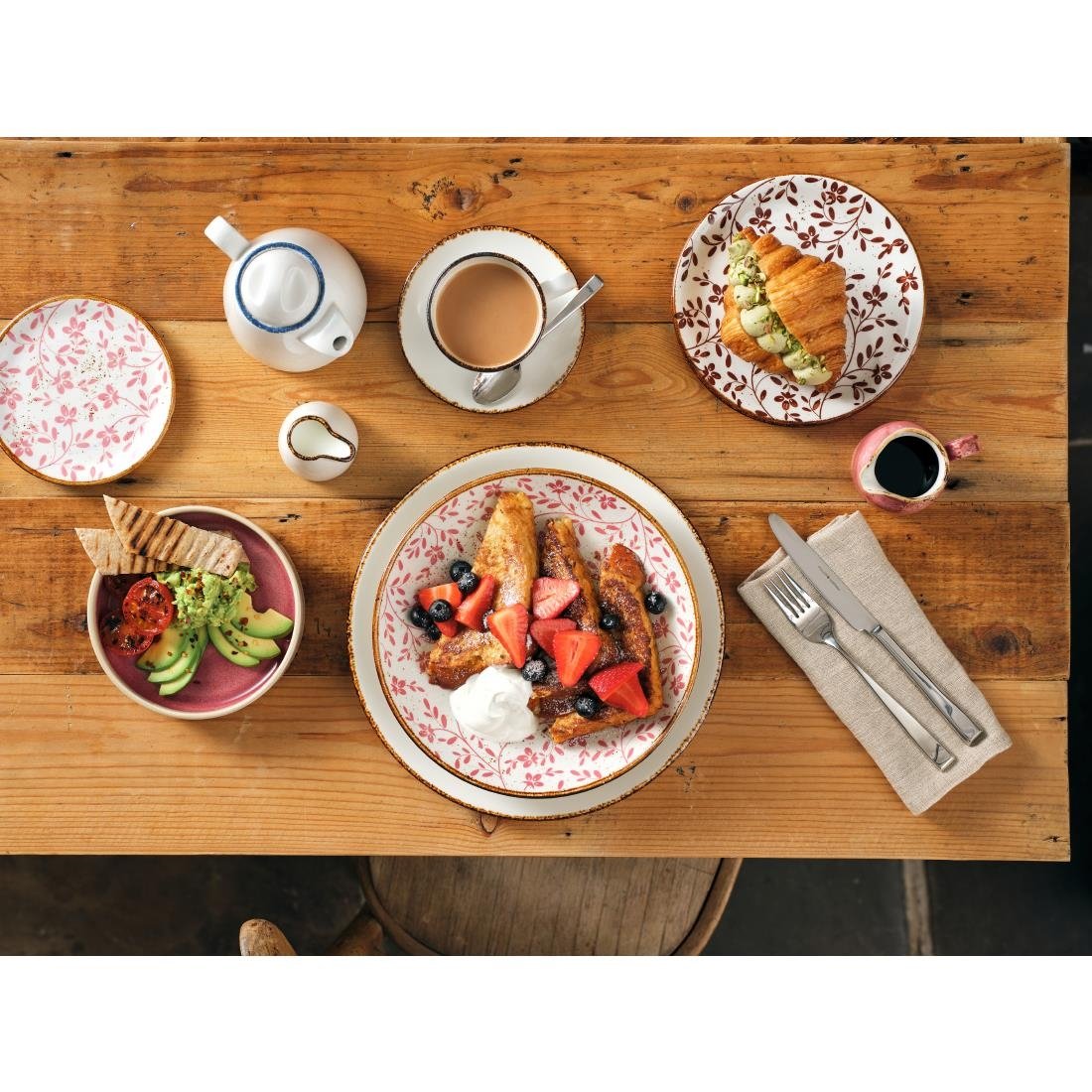 Steelite Performance Flora Coupe Bowls Pink 215mm (12 Pack)