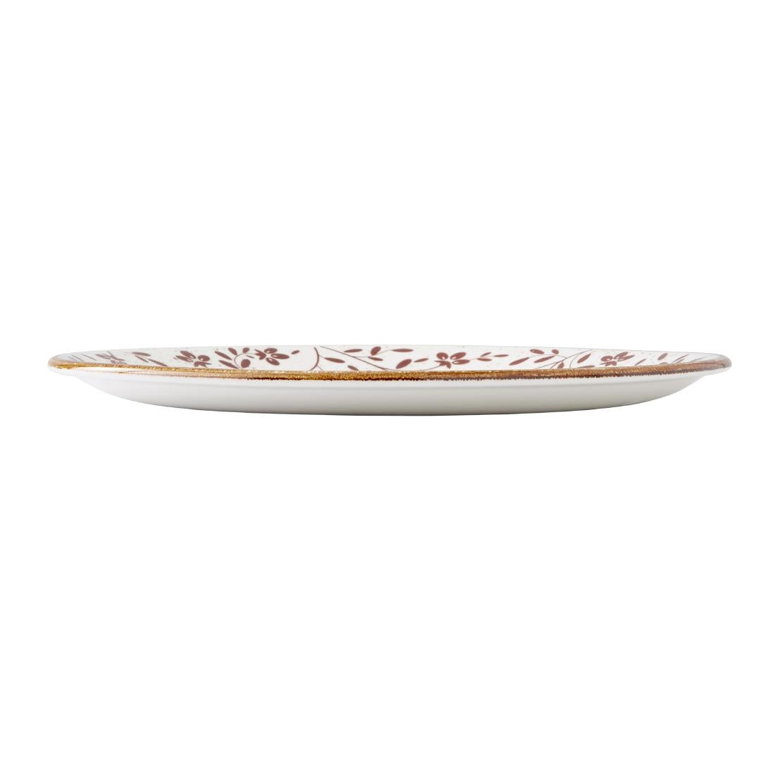Steelite Performance Flora Coupe Plates Brown 280mm (12 Pack)