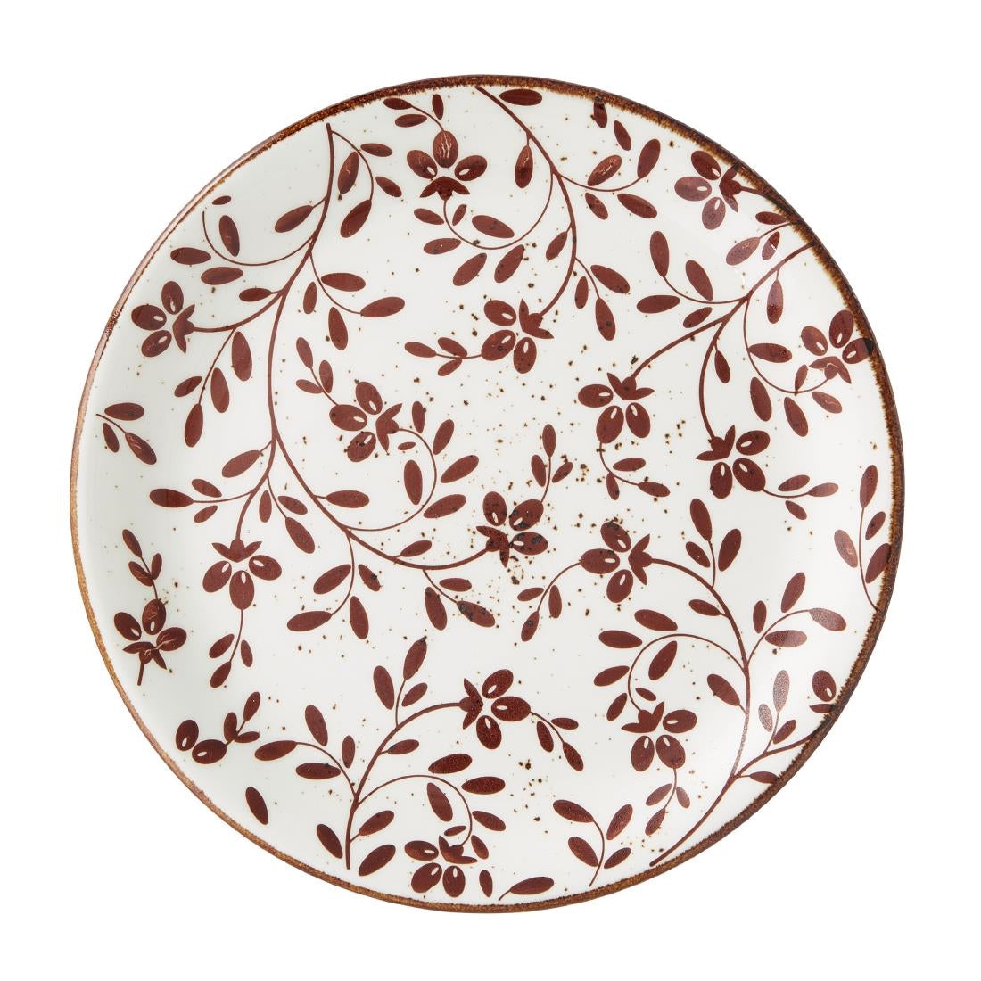 Steelite Performance Flora Coupe Plates Brown 202mm (12 Pack)