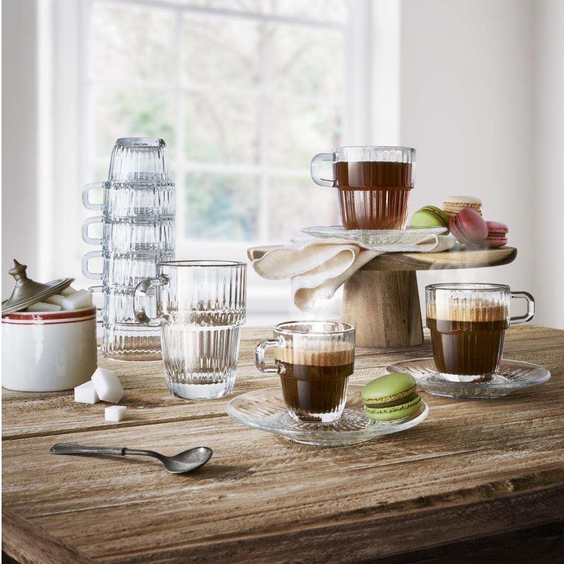 Bormioli Rocco Barshine Coffee Mugs 315ml (12 Pack)