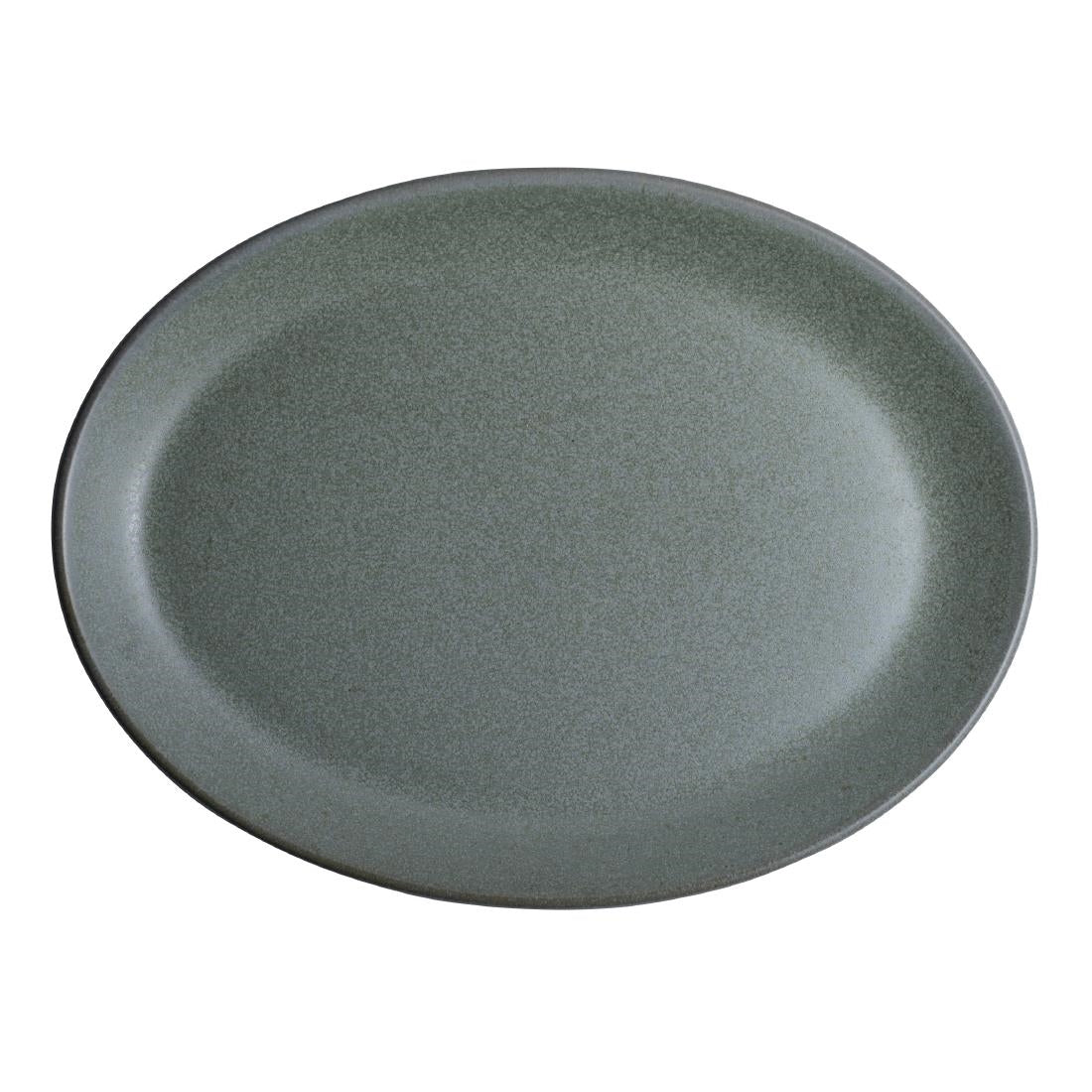 Steelite Maham Studio Carnaby Oval Plates Teal 202x152mm (24 Pack)