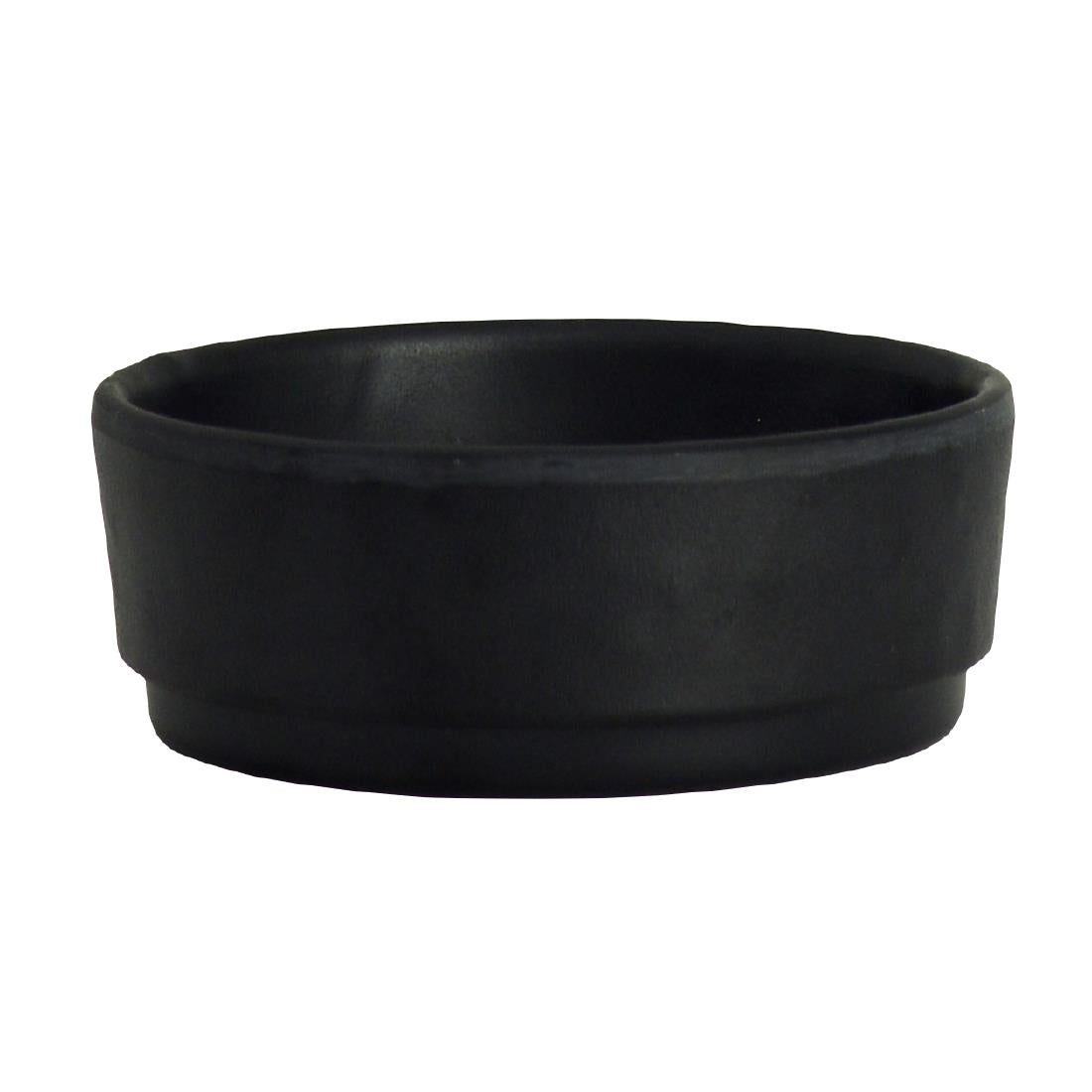 Steelite Cali Round Ramekins Black 73mm (24 Pack)