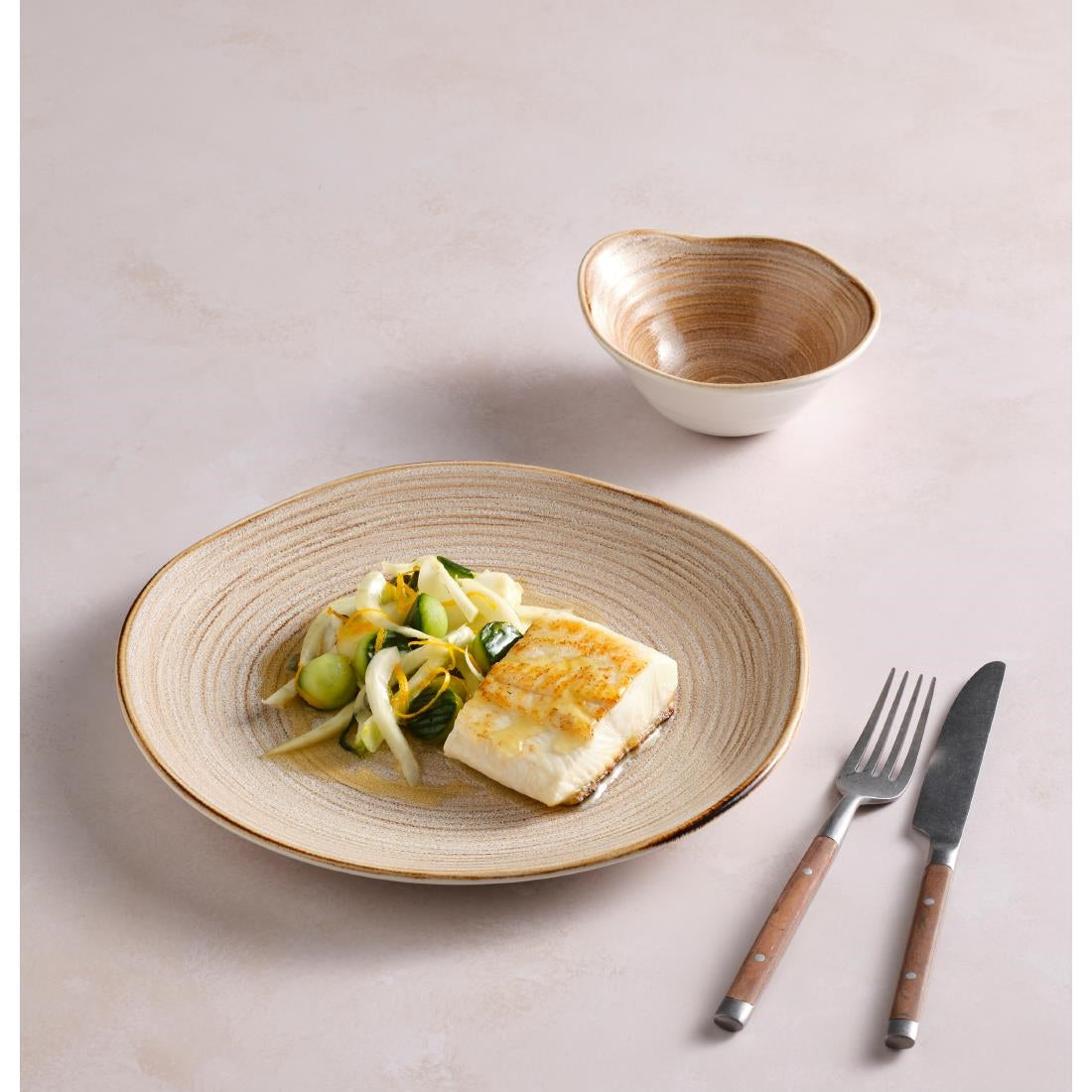 Steelite Orbita Coupe Plates Fuse Sable 285mm (12 Pack)