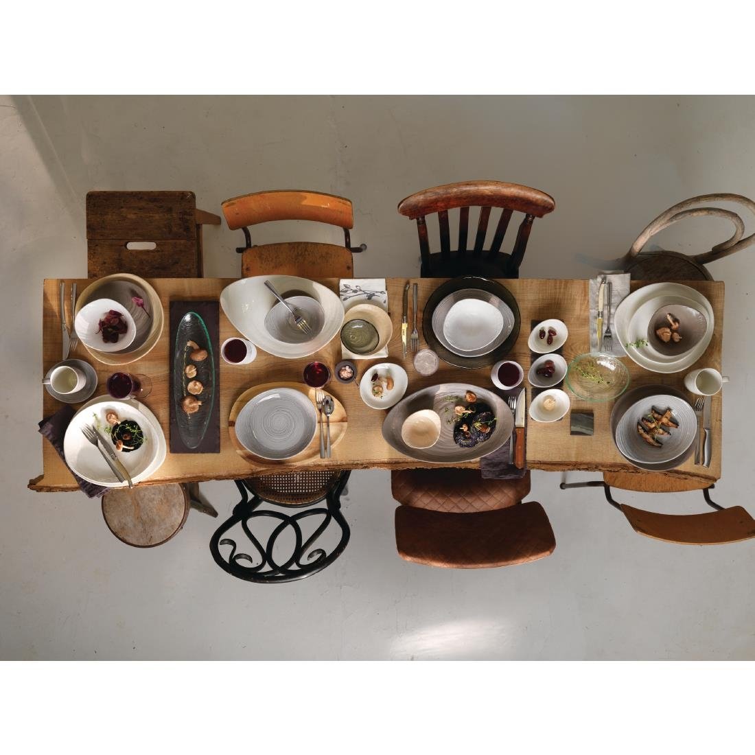 Steelite Scape Glasses Oval Bowls 200mm (12 Pack)