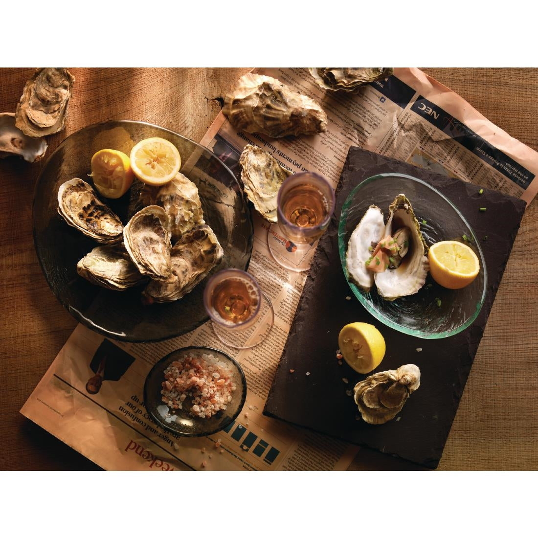 Steelite Scape Glasses Platters 250mm Smoked (12 Pack)