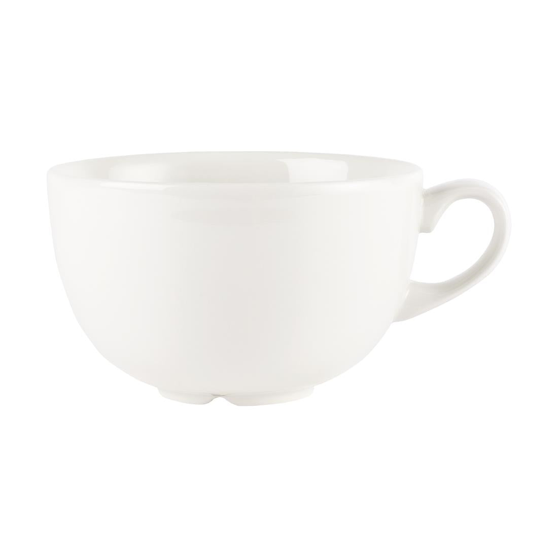 Churchill Plain Whiteware Cappuccino Cups 440ml (6 Pack)
