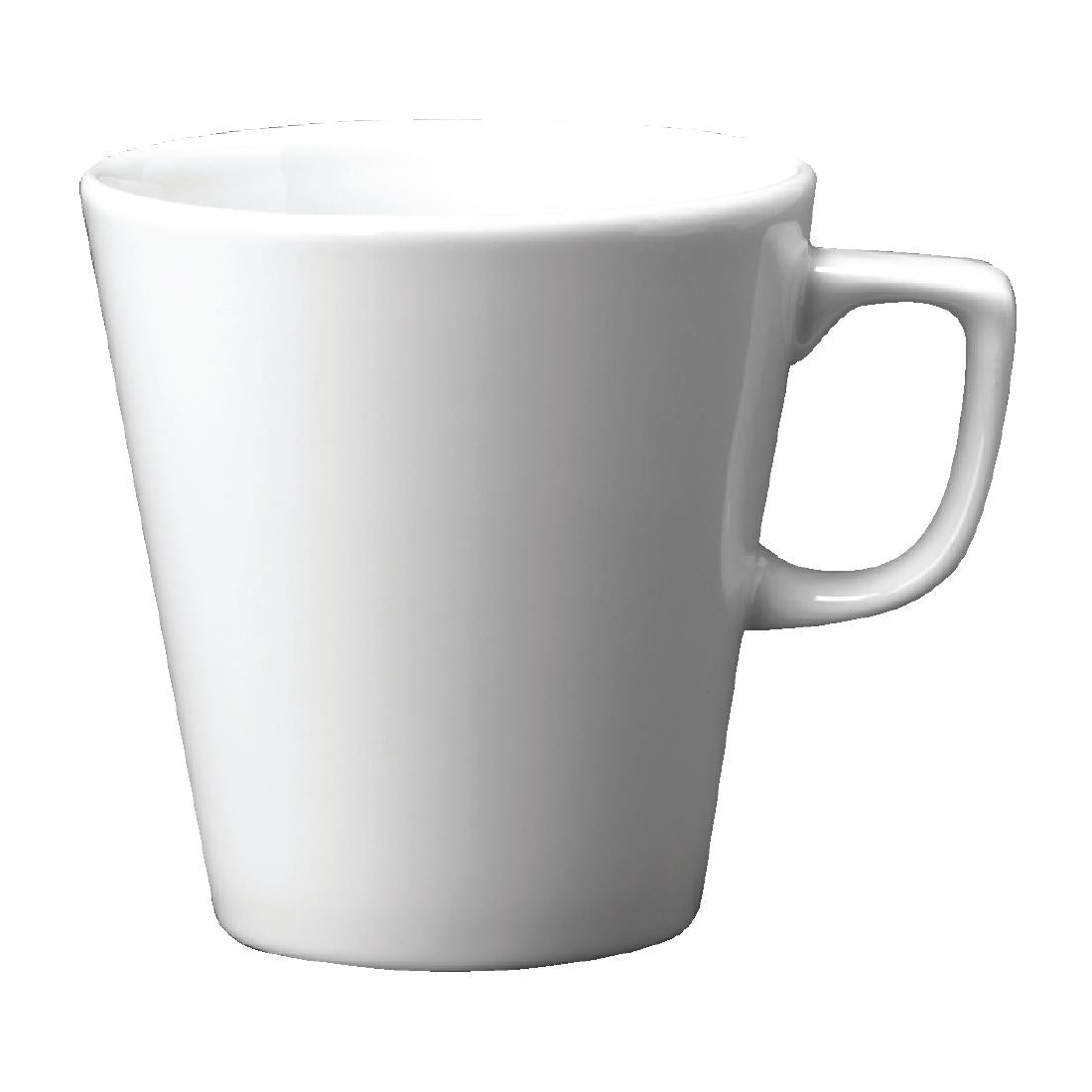Churchill Plain Whiteware Cafe Latte Mugs 340ml (12 Pack)
