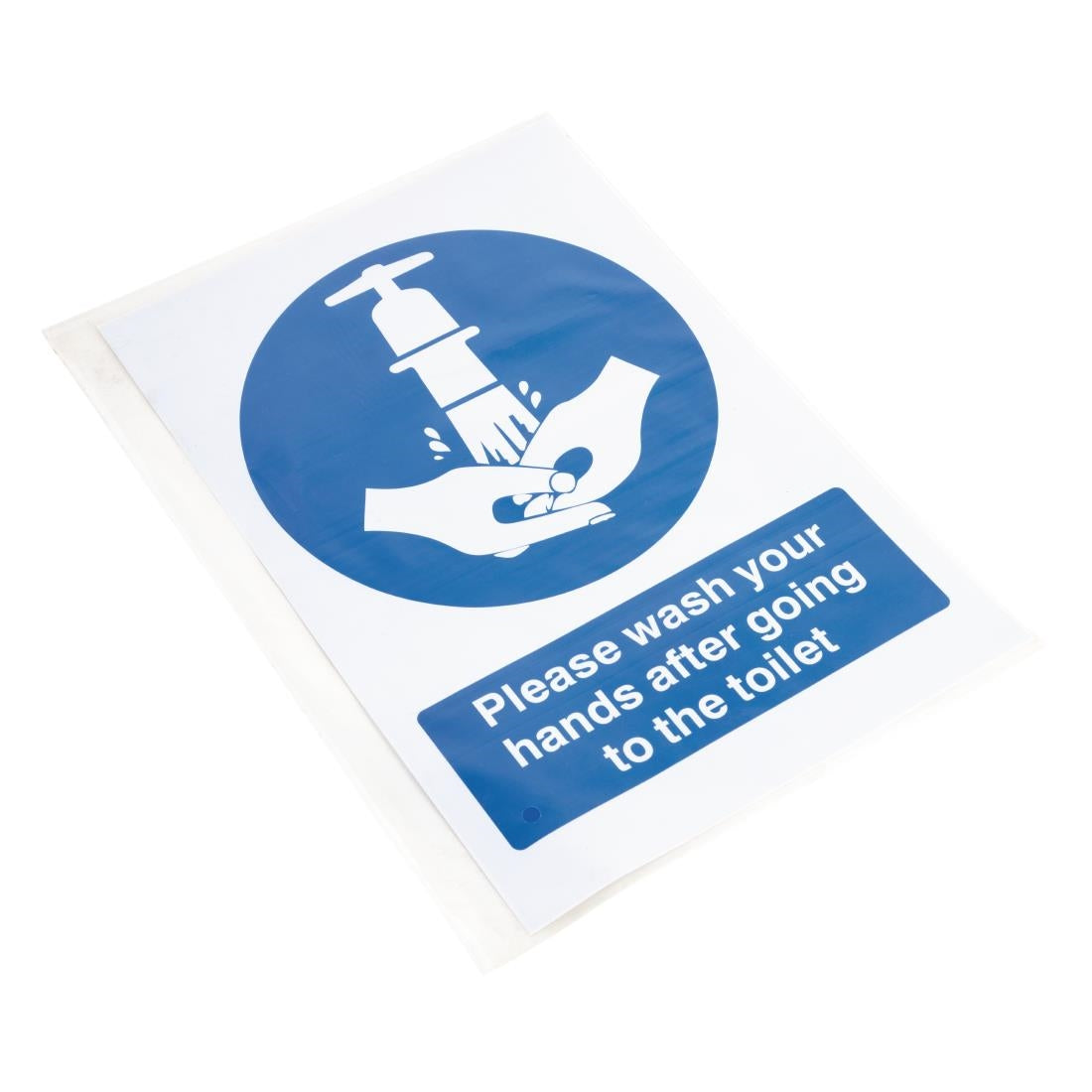 Vogue Toilet Wash Hands Sign