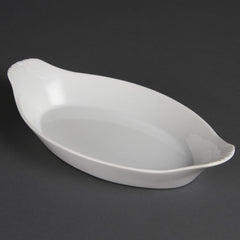 Olympia Whiteware Oval Eared Dishes 289mm (6 Pack)