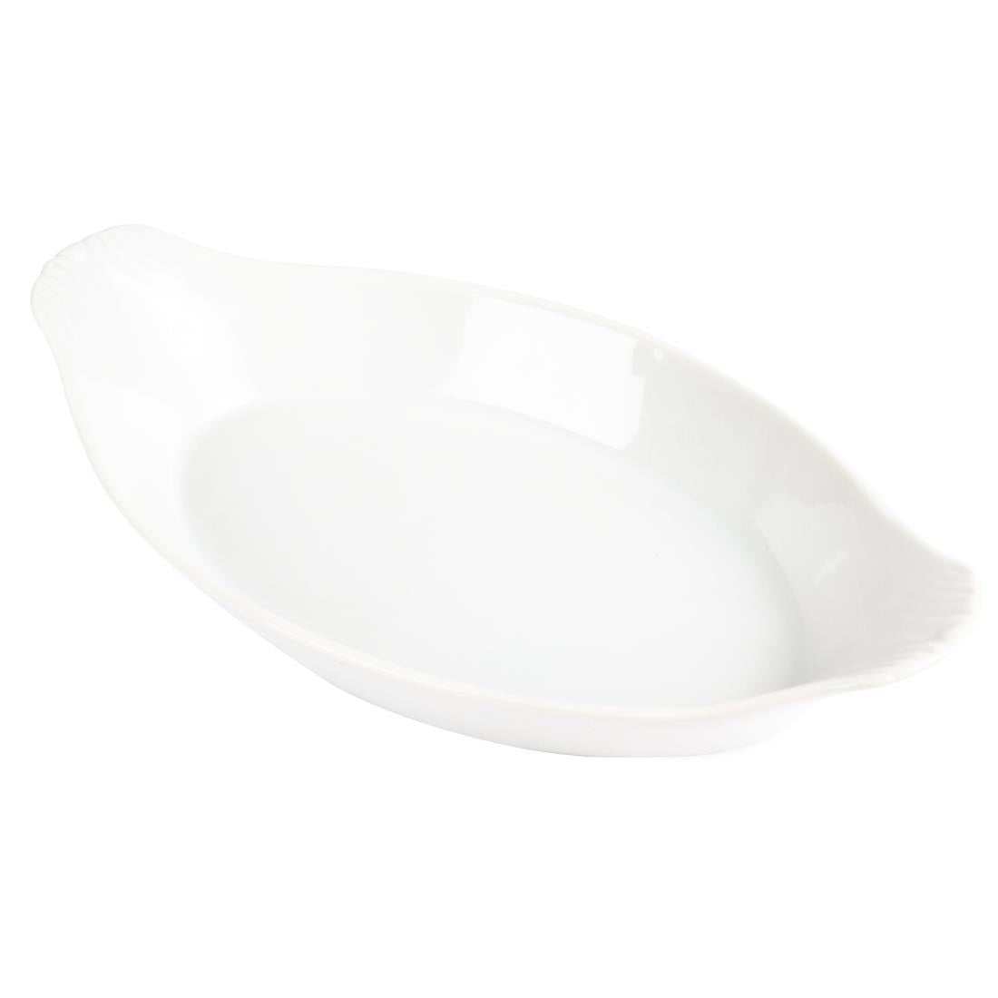 Olympia Whiteware Oval Eared Dishes 289mm (6 Pack)