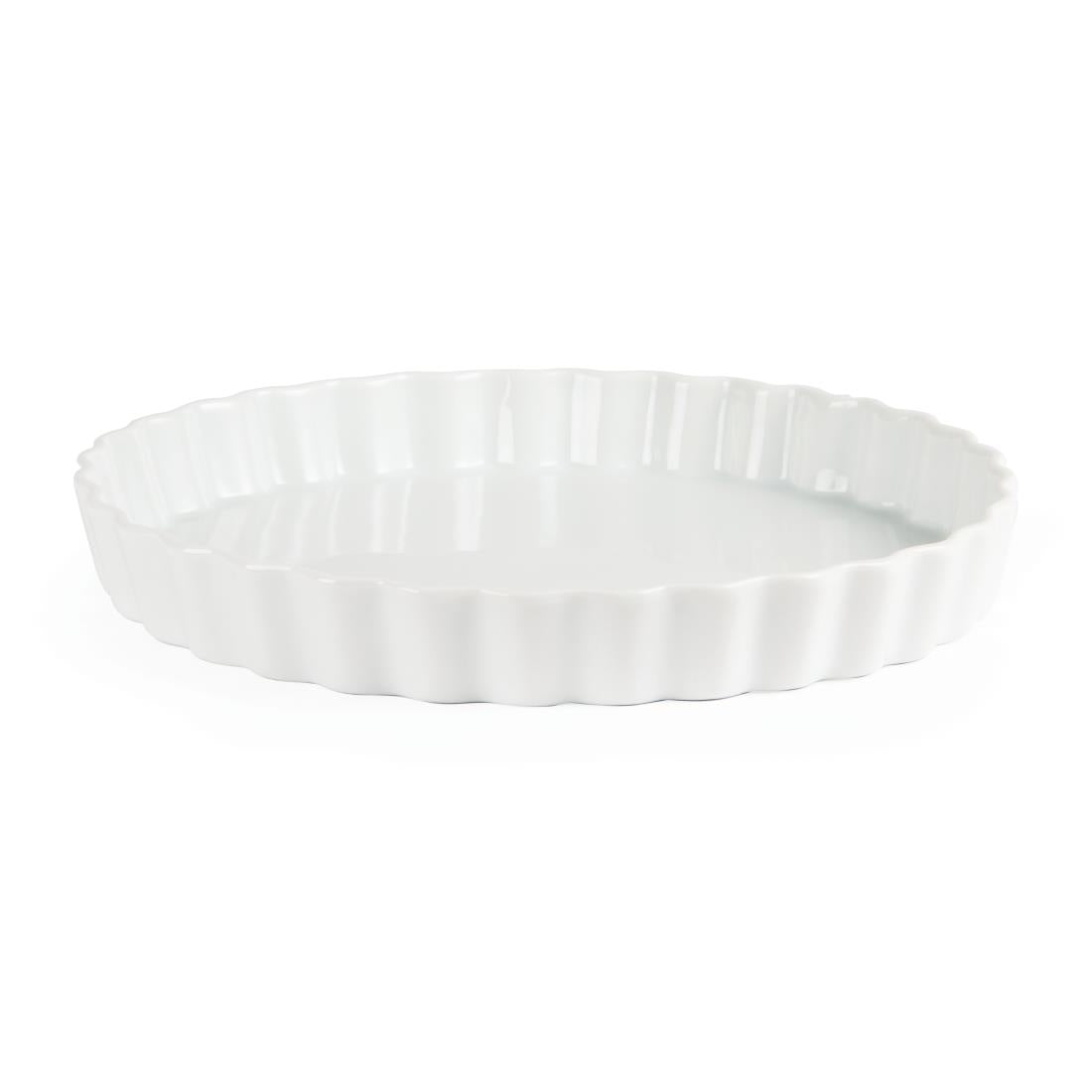 Olympia Whiteware Flan Dishes 297mm (6 Pack)
