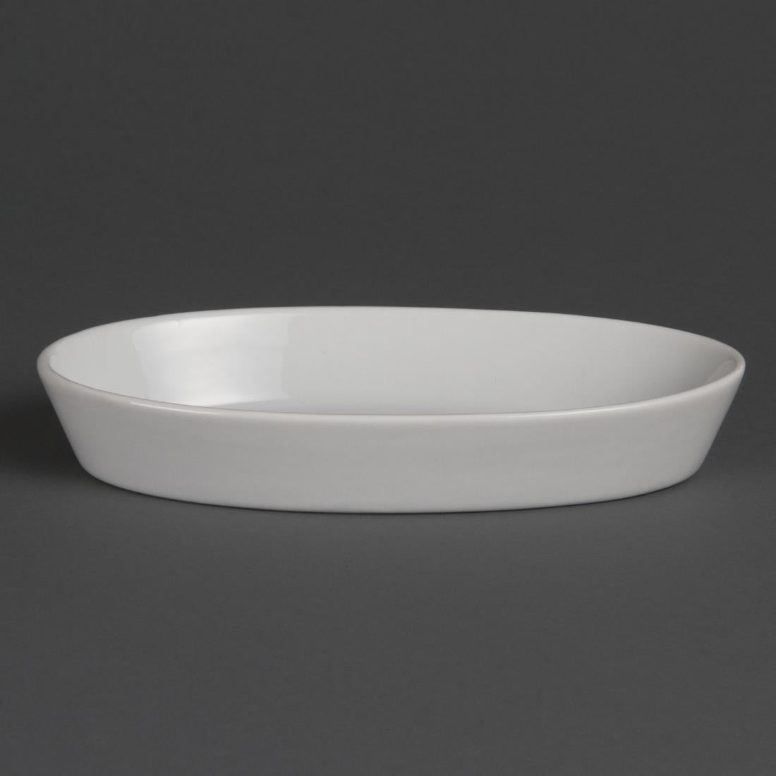 Olympia Whiteware Oval Sole Dishes 195x 110mm (6 Pack)