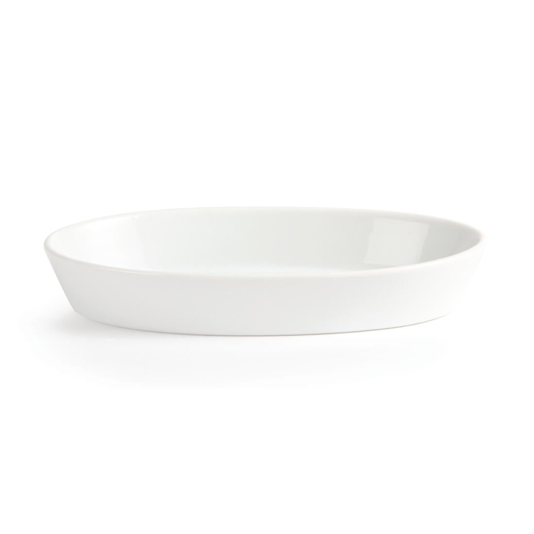 Olympia Whiteware Oval Sole Dishes 195x 110mm (6 Pack)
