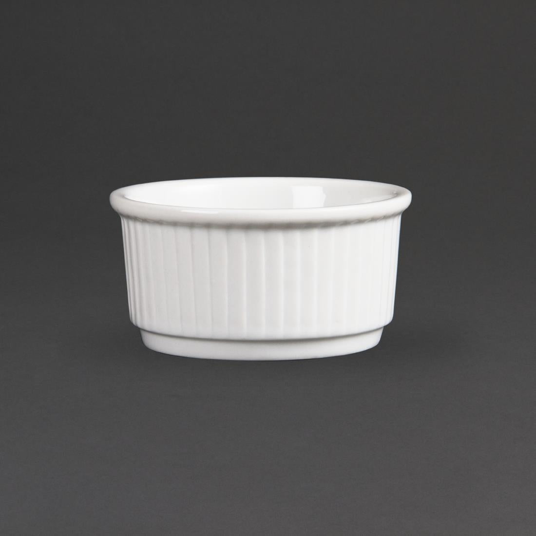 Olympia Whiteware Stacking Ramekins 85mm (12 Pack)