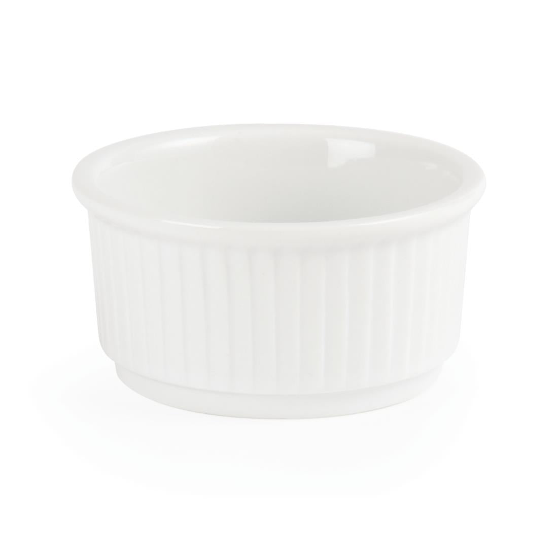 Olympia Whiteware Stacking Ramekins 85mm (12 Pack)
