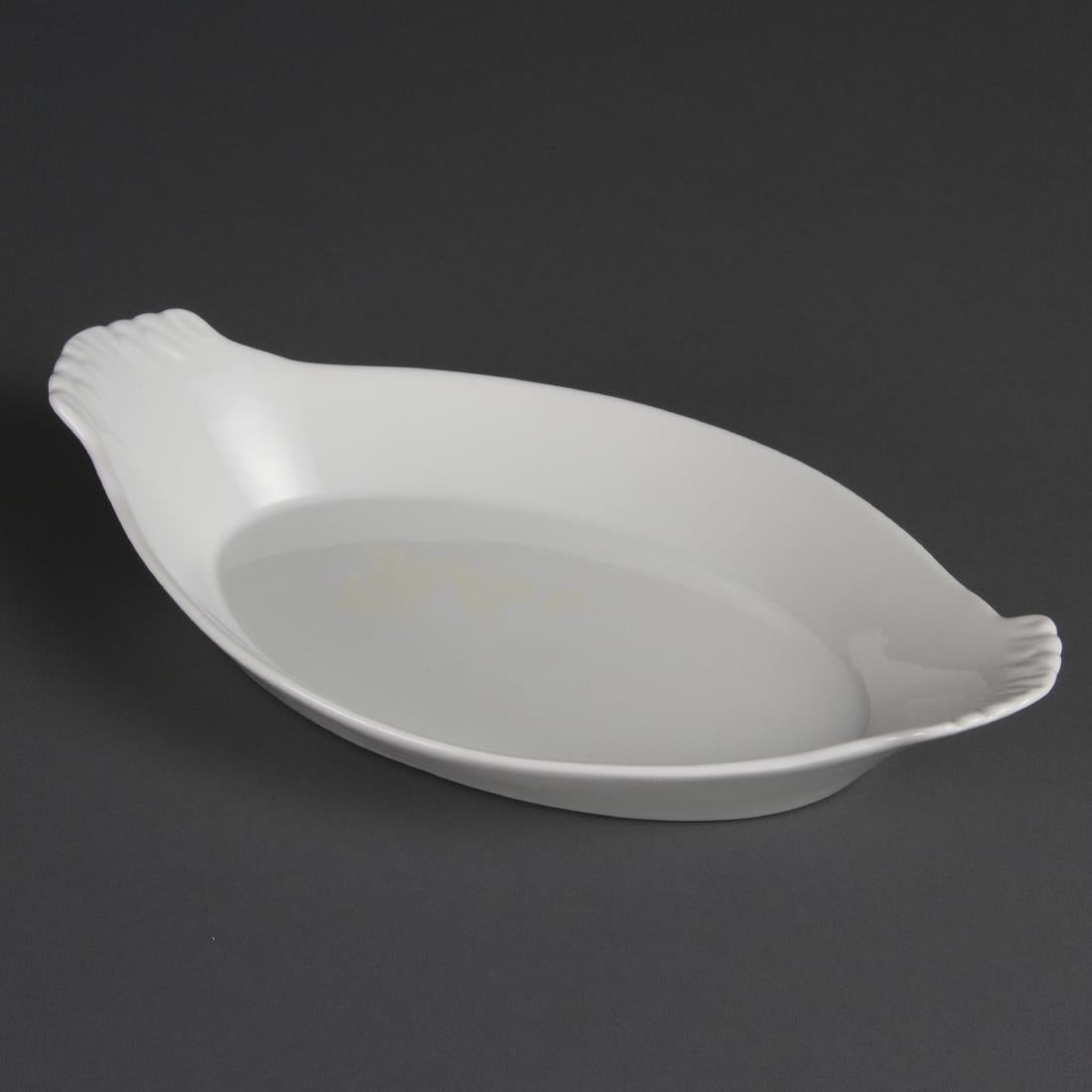 Olympia Whiteware Oval Eared Dishes 320x 177mm (6 Pack)