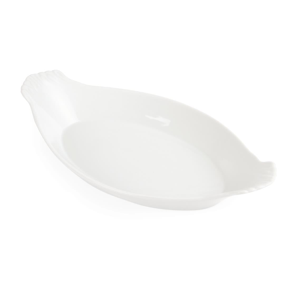 Olympia Whiteware Oval Eared Dishes 320x 177mm (6 Pack)