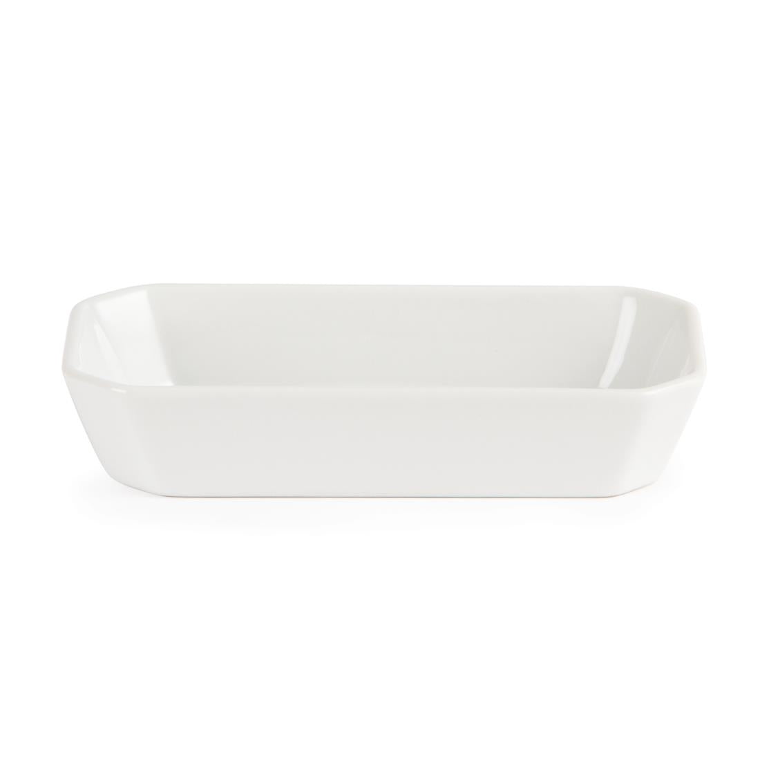 Olympia Whiteware Rectangular Hors d'Oeuvre Dishes 185mm (6 Pack)