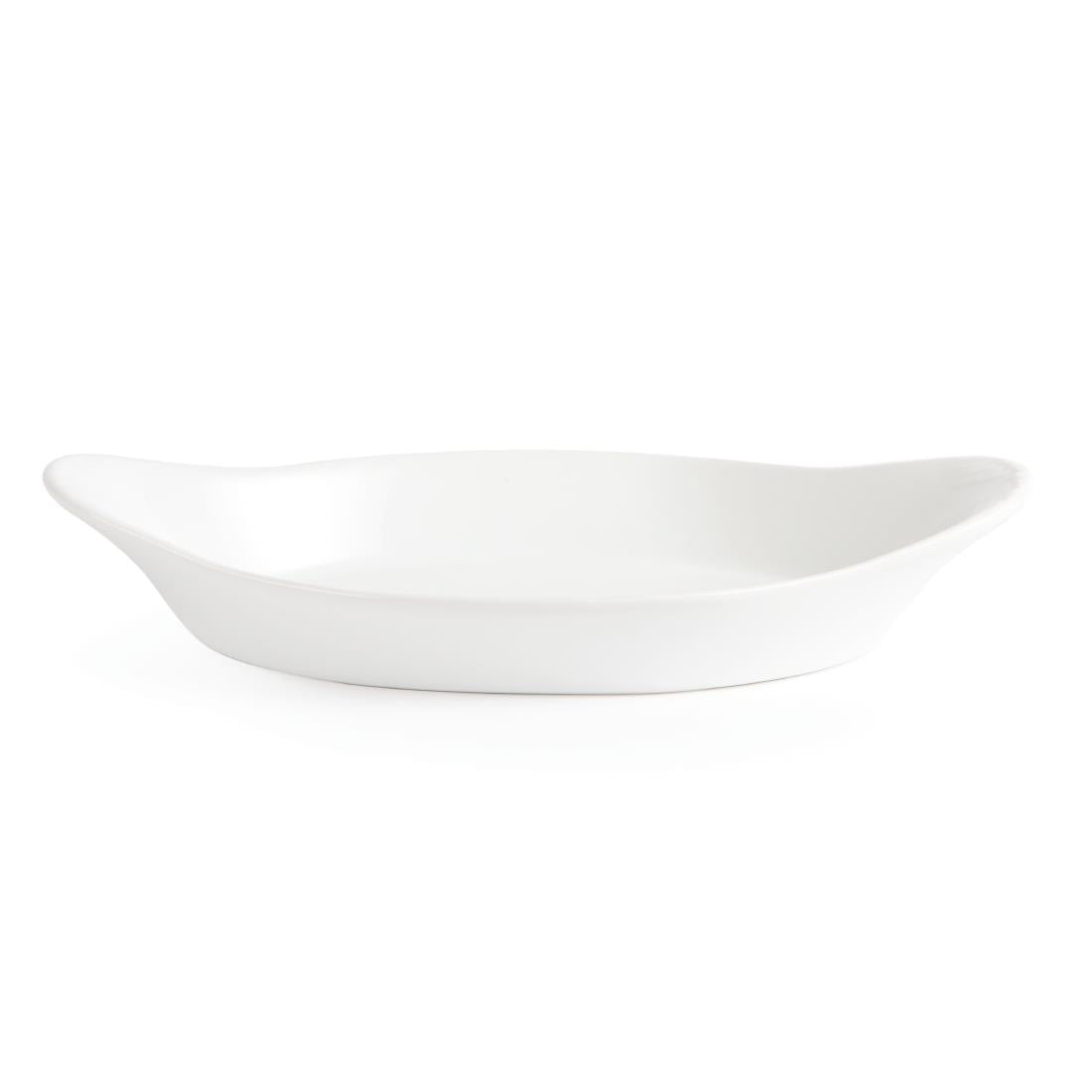 Olympia Whiteware Oval Eared Dishes 229x 127mm (6 Pack)