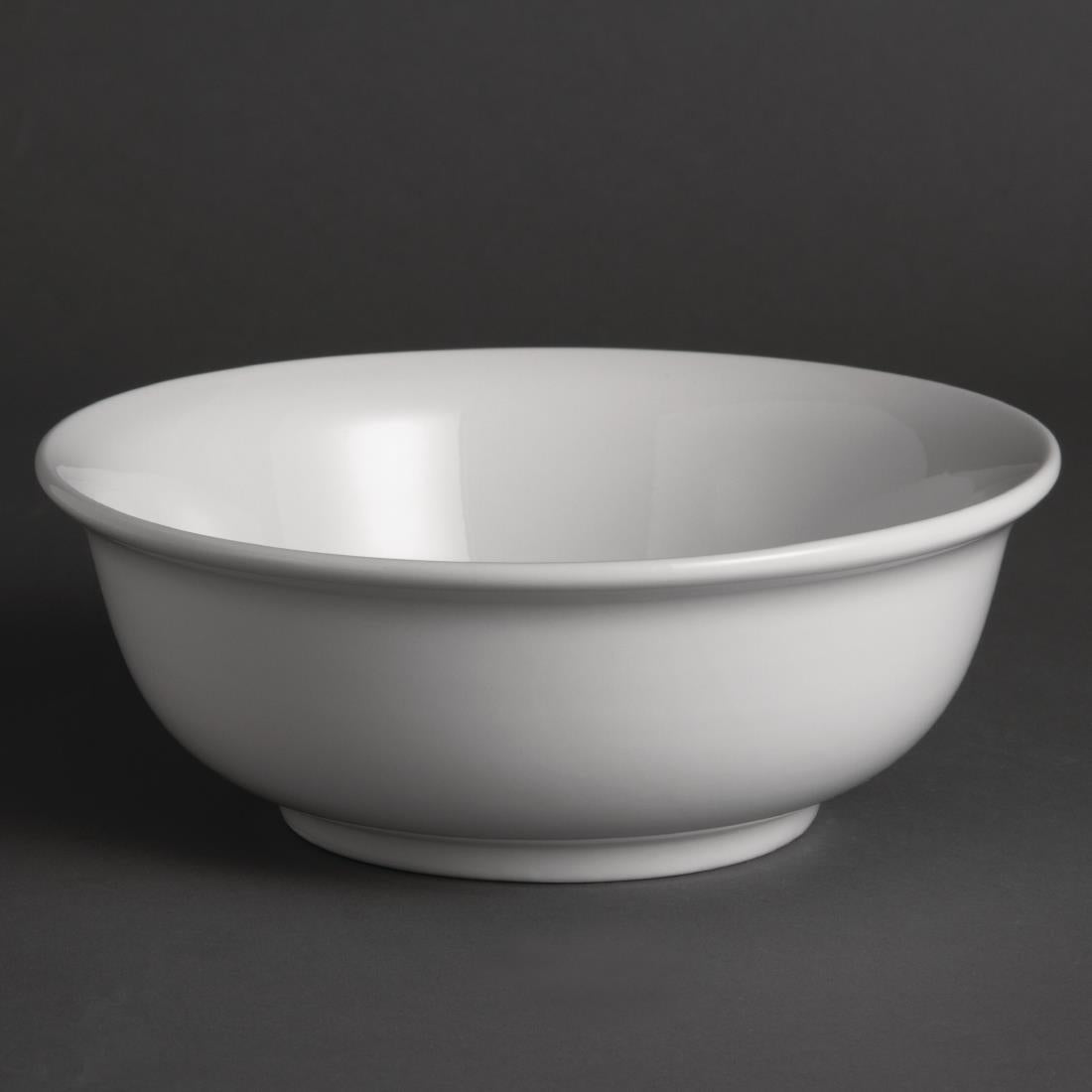 Olympia Whiteware Salad Bowls 200mm (6 Pack)