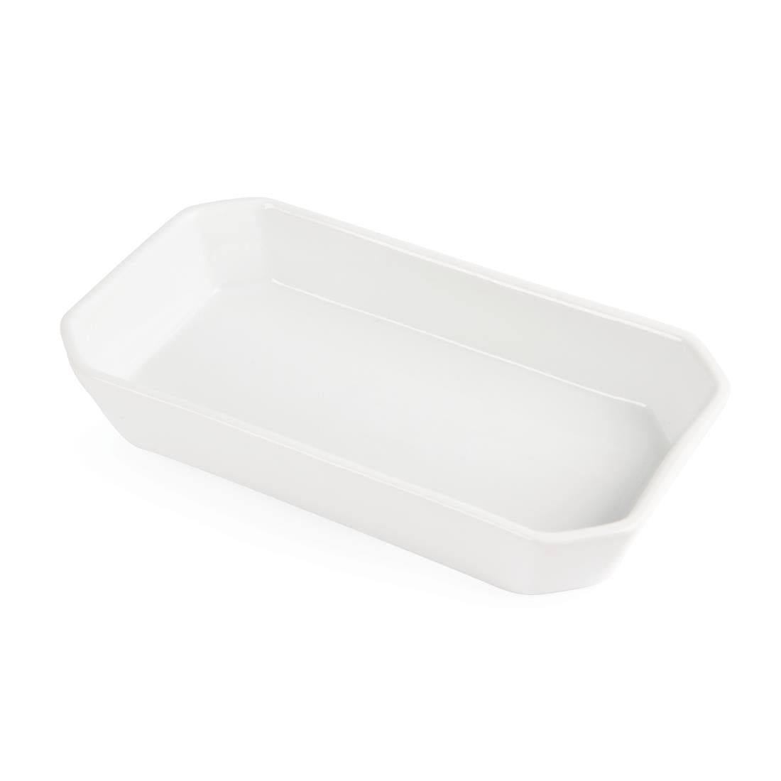 Olympia Whiteware Rectangular Hors d'Oeuvre Dishes 235x 122mm (6 Pack)