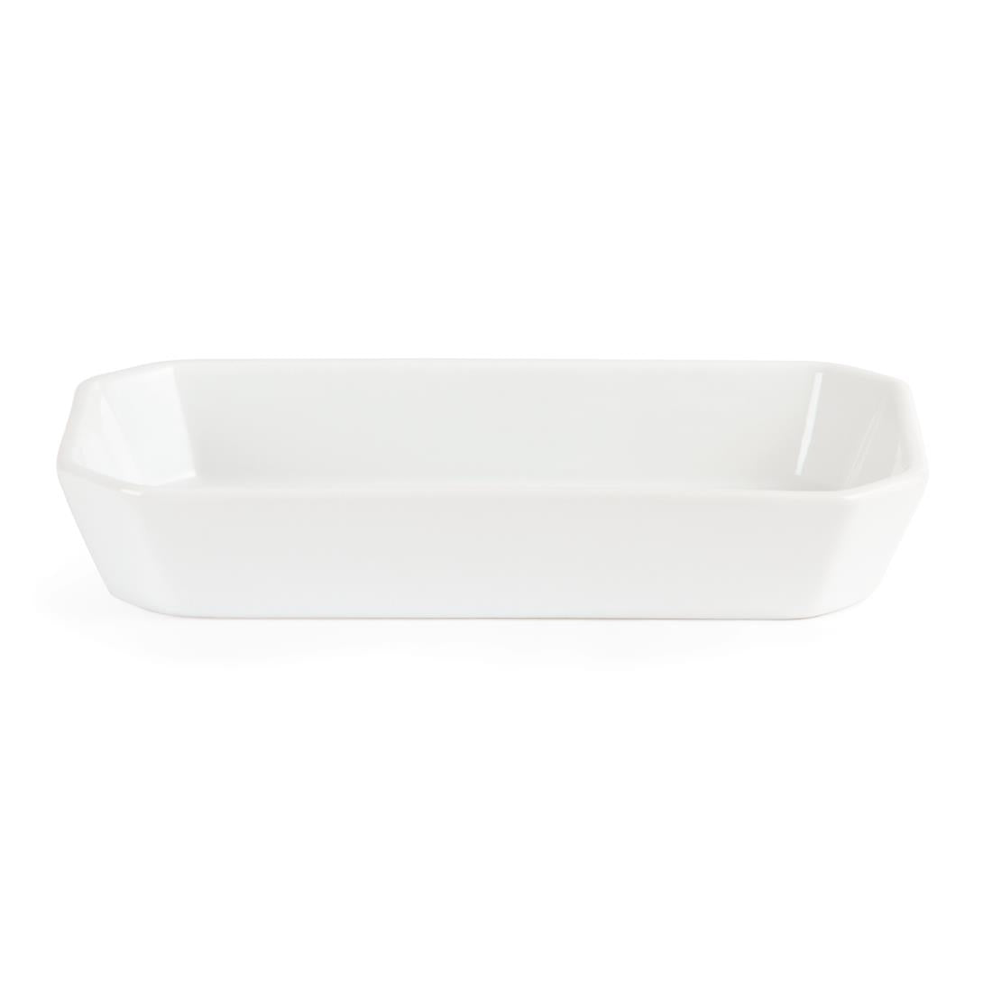 Olympia Whiteware Rectangular Hors d'Oeuvre Dishes 235x 122mm (6 Pack)