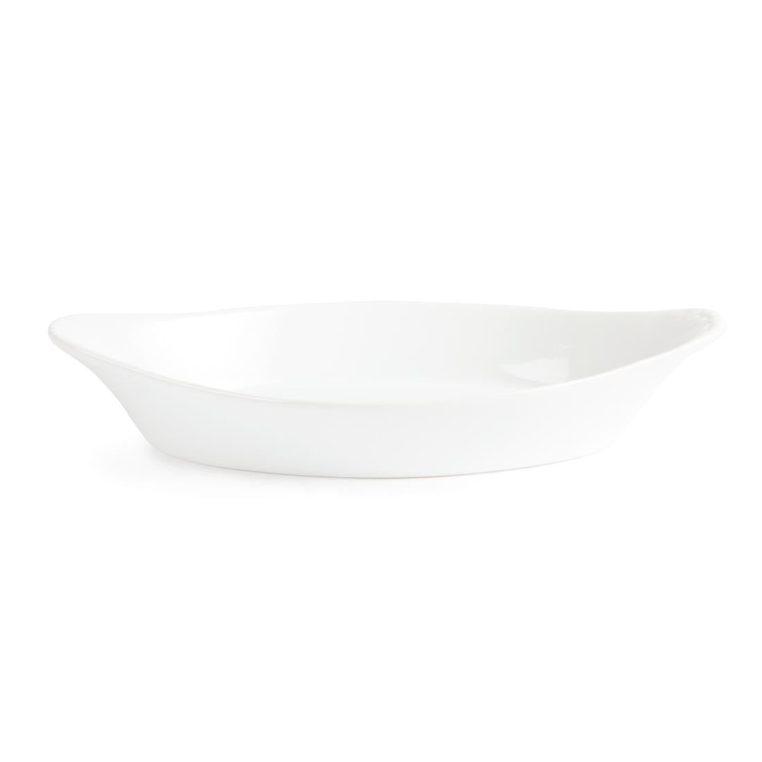 Olympia Whiteware Oval Eared Dishes 262mm (6 Pack)