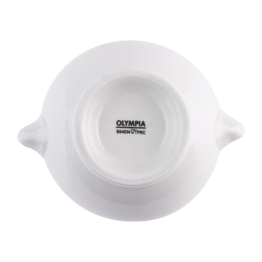 Olympia Whiteware Lion Head Soup Bowls 475ml (6 Pack)