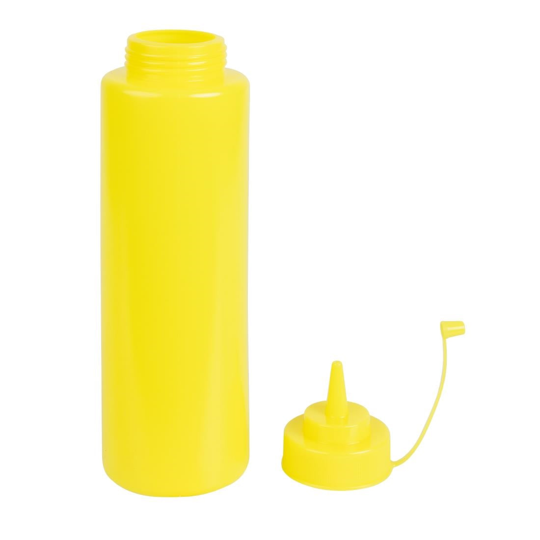 Vogue Yellow Squeeze Sauce Bottle 35oz