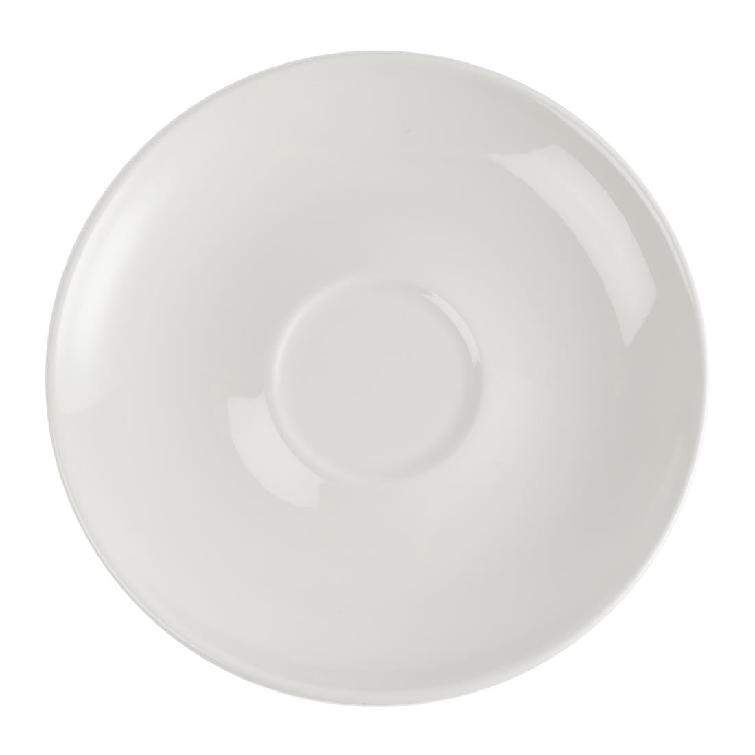 Churchill Plain Whiteware Large Saucers 165mm (24 Pack)