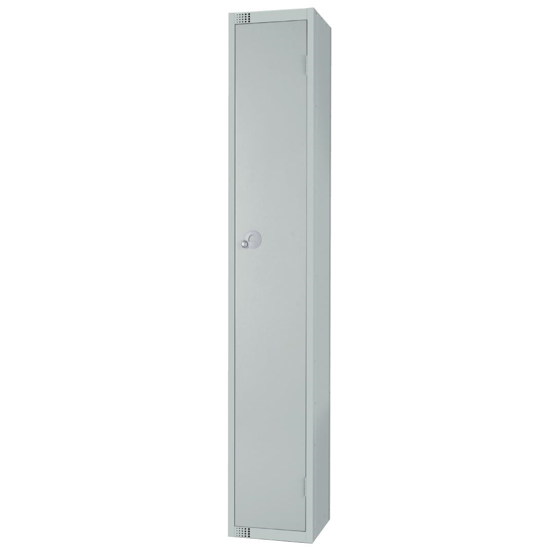 Elite Single Door Electronic Combination Locker with Sloping Top Grey