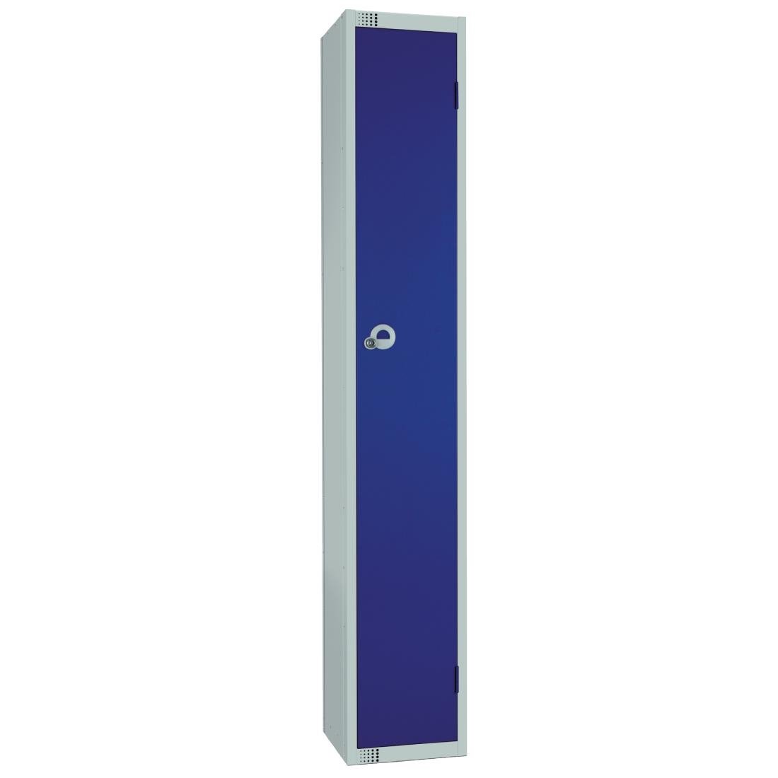 Elite Single Door Electronic Combination Locker with Sloping Top Blue