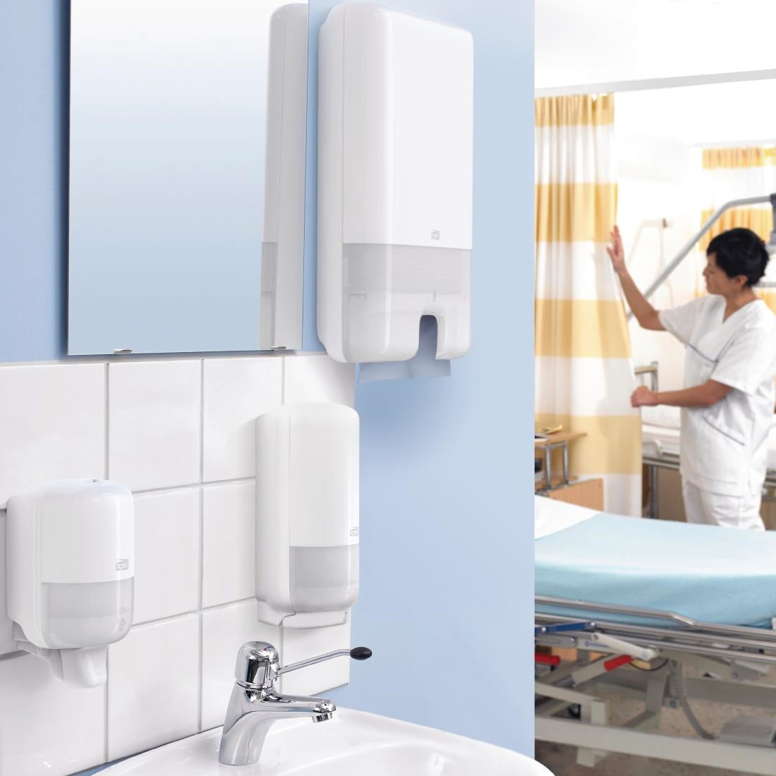 Tork Z Fold Blue Hand Towels 1Ply 250 Sheets (12 Pack)