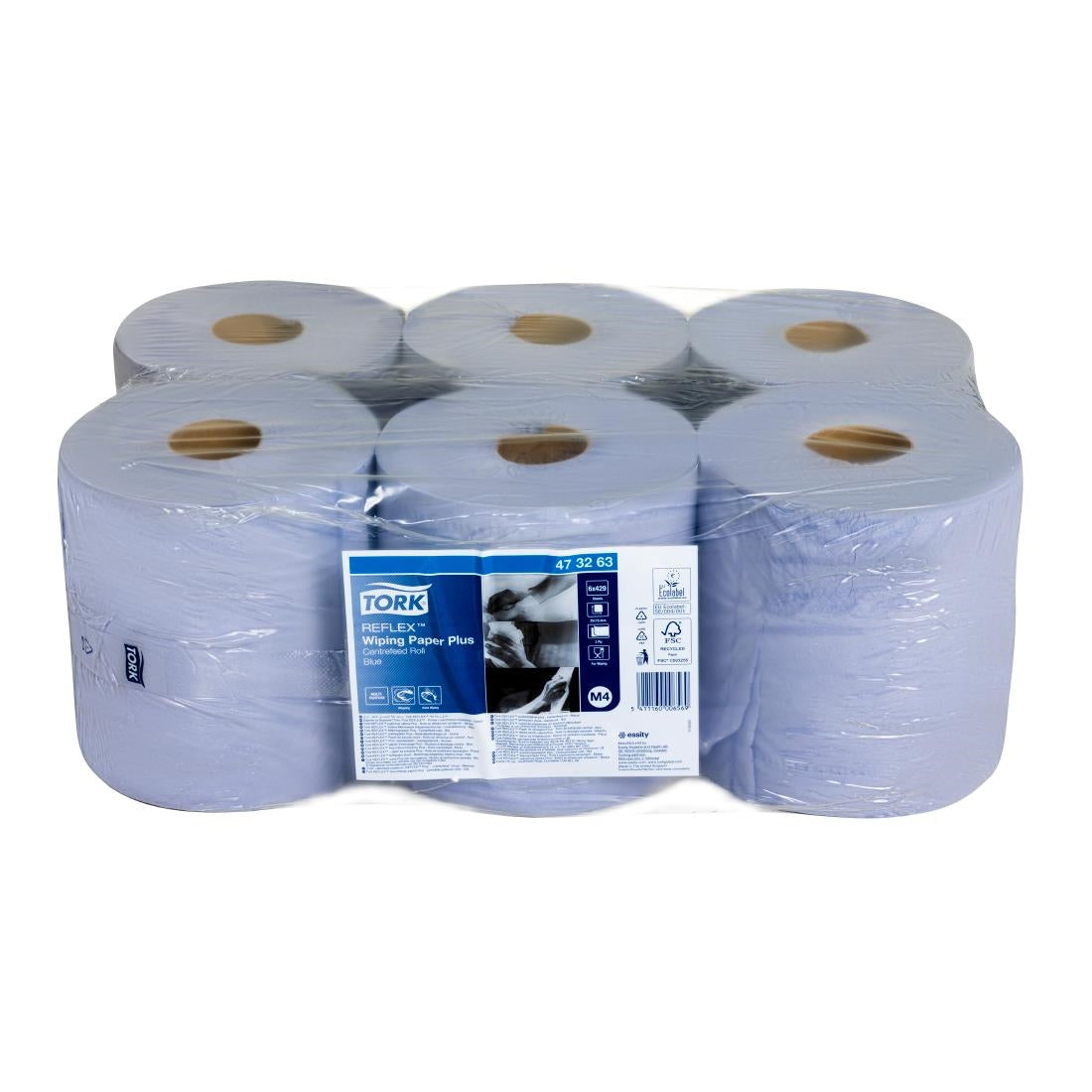 Tork Reflex Wiping Paper Towel Plus Blue M4 (6 Pack)