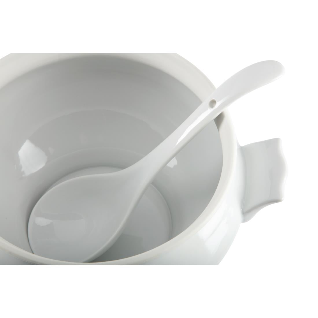 Olympia Whiteware Soup Tureen & Ladle 2.5Ltr