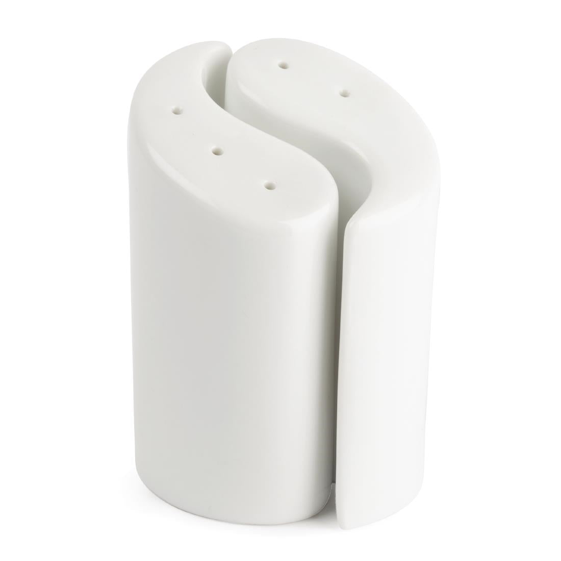 Olympia Whiteware Yin Yang Salt & Pepper Sets 95mm (12 Pack)