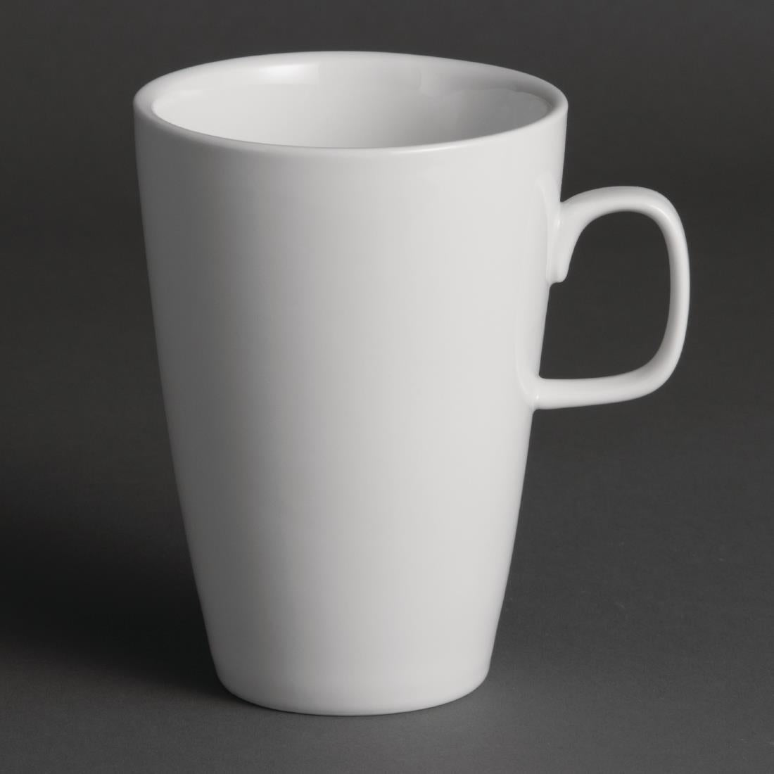 Olympia Whiteware Latte Mugs 400ml (12 Pack)