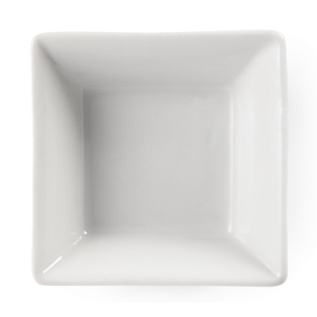 Olympia Whiteware Miniature Square Dishes 75mm (12 Pack)