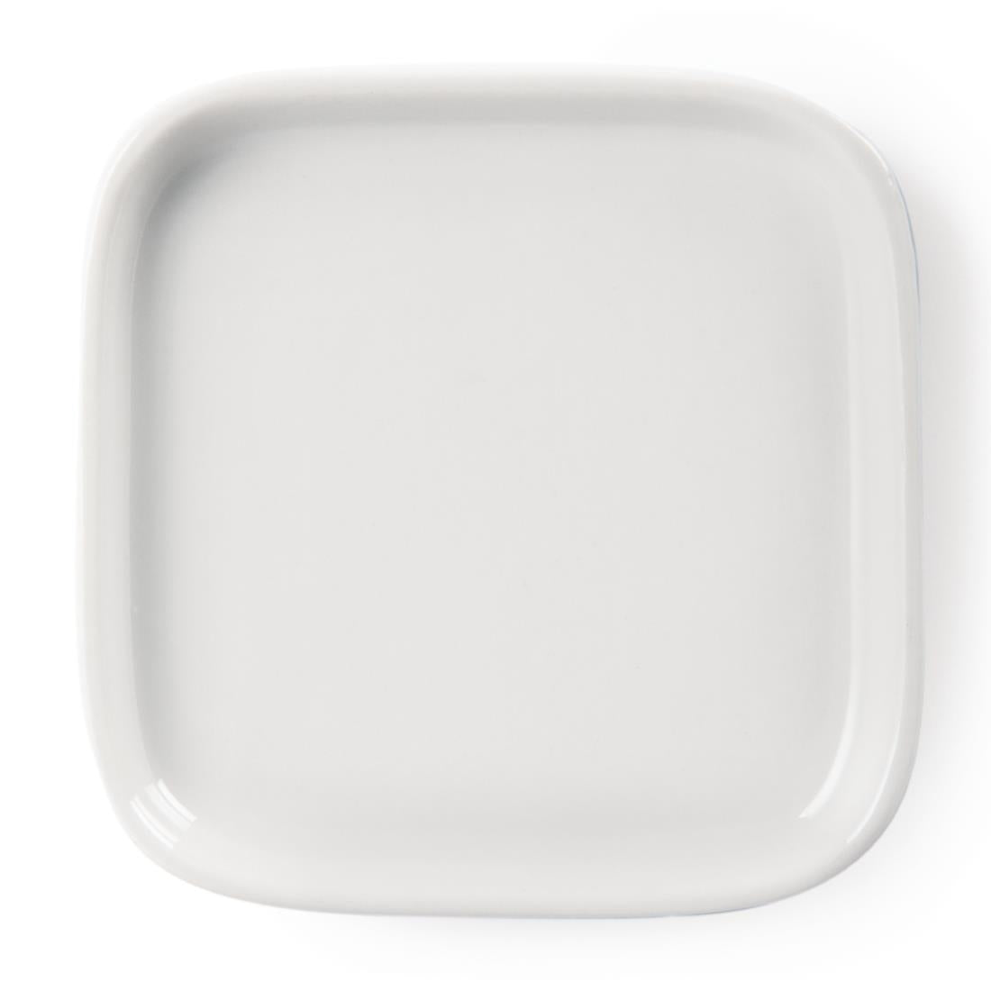 Olympia Whiteware Flat Miniature Dishes 93mm (12 Pack)