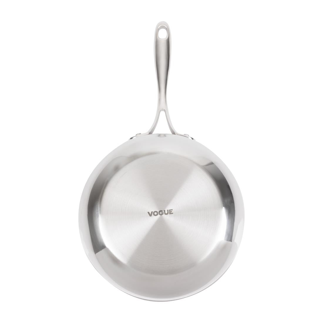 Vogue Stainless Steel and Aluminium Tri-Wall Flared Sauté Pan 20cm