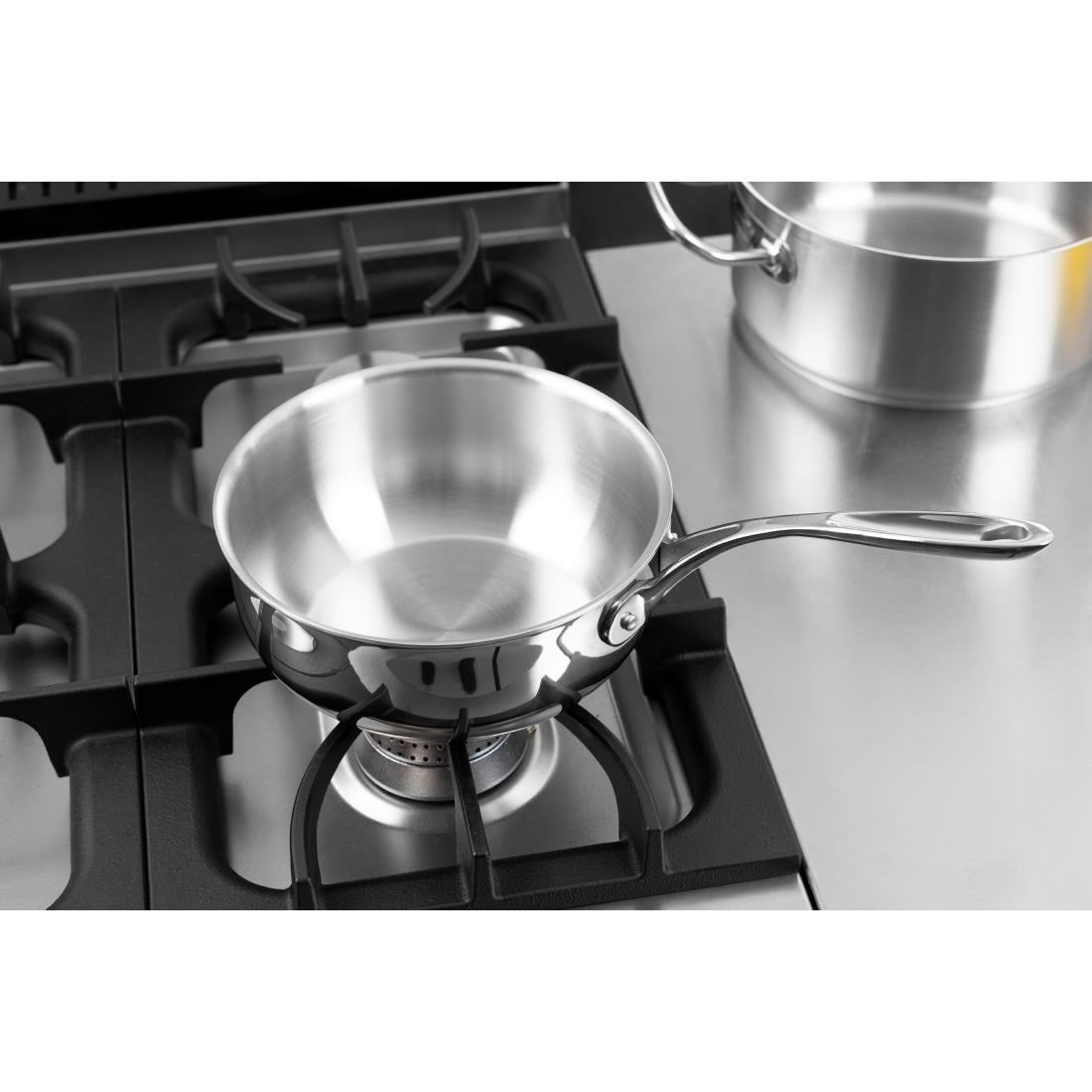 Vogue Stainless Steel and Aluminium Tri-Wall Flared Sauté Pan 20cm