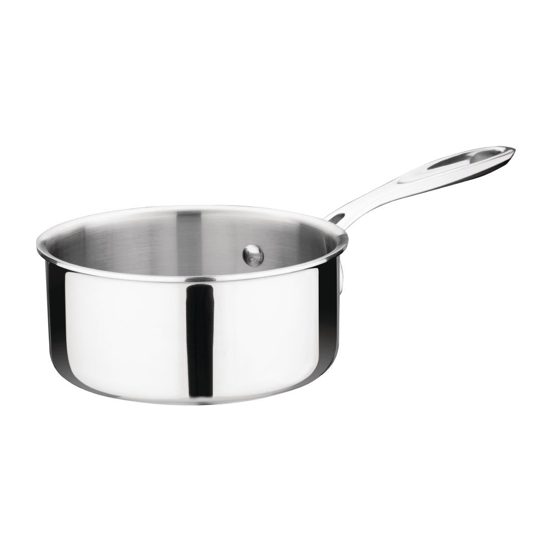 Vogue Stainless Steel and Aluminium Tri-Wall Saucepan 14cm