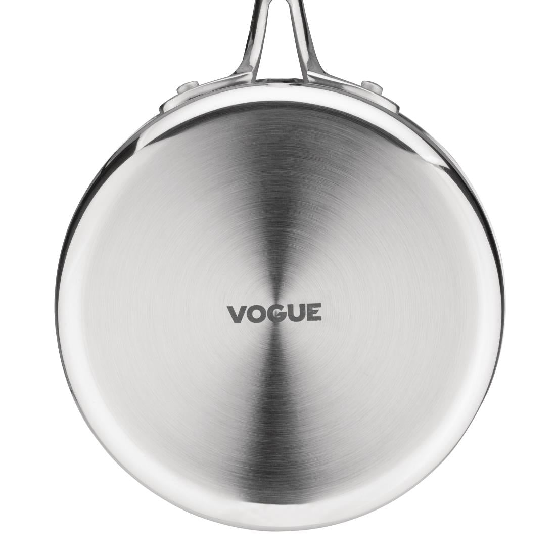 Vogue Stainless Steel and Aluminium Tri-Wall Saucepan 14cm