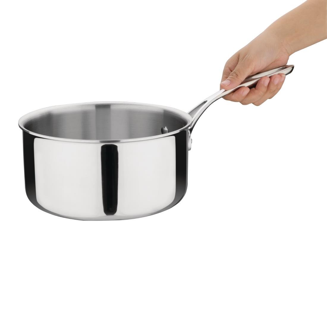 Vogue Stainless Steel and Aluminium Tri-Wall Saucepan 20cm