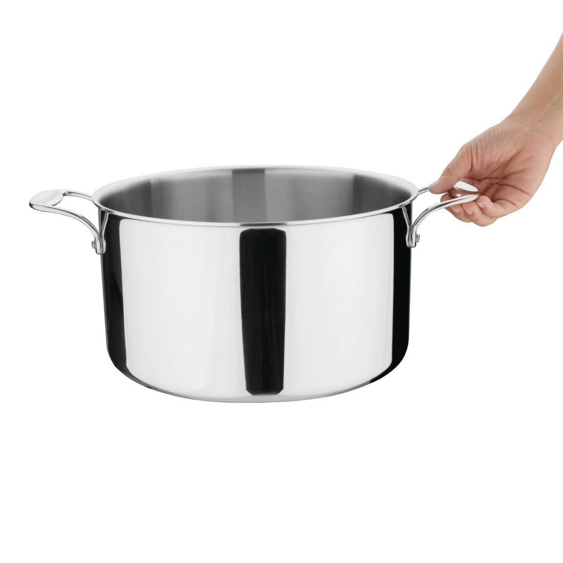 Vogue Stainless Steel and Aluminium Tri-Wall Stew Pan 28cm
