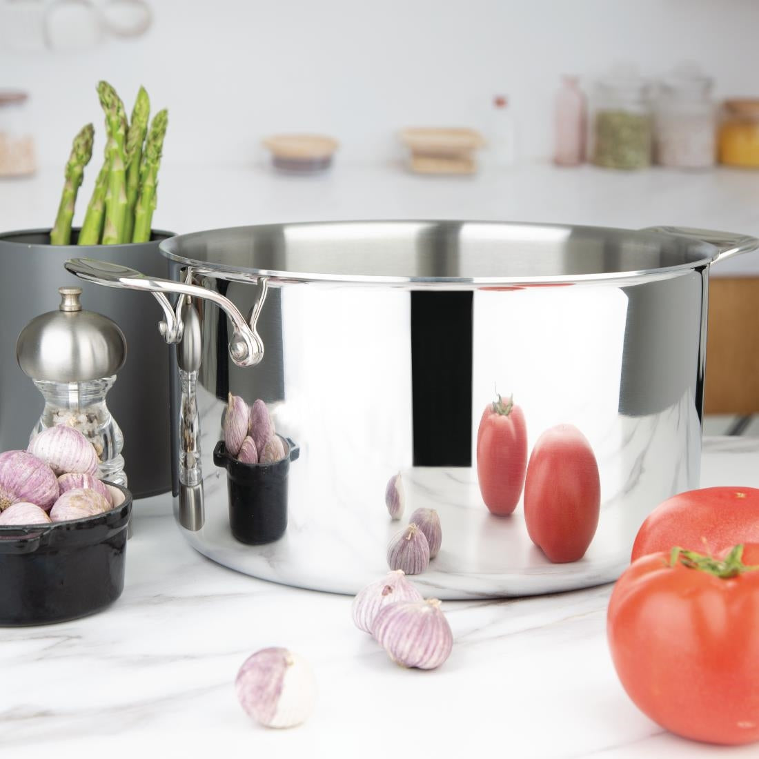 Vogue Stainless Steel and Aluminium Tri-Wall Stew Pan 28cm