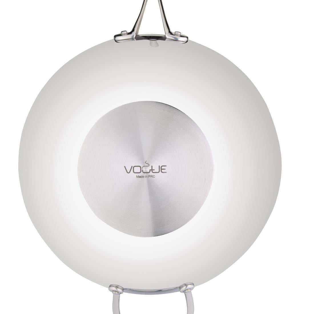 Vogue Tri Wall Wok Flat Base 30cm