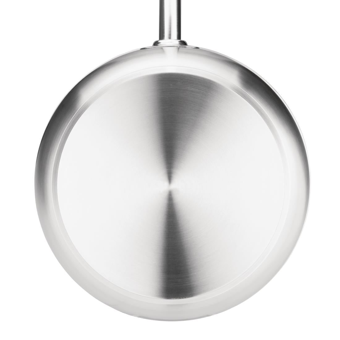 Vogue Stainless Steel and Aluminium Tri-Wall Frying Pan 24cm